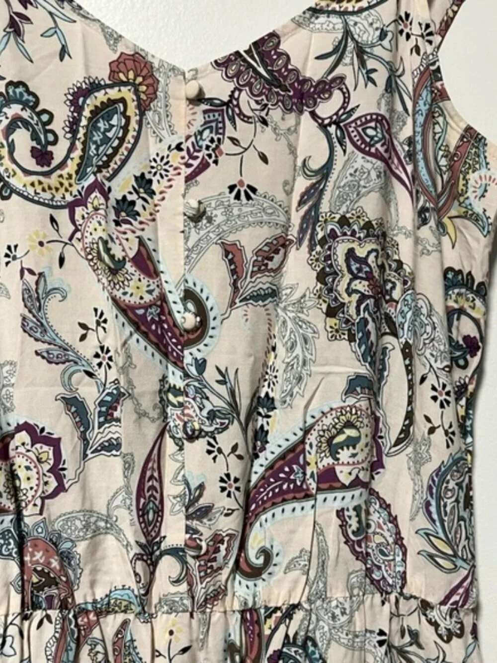 Reitmans Paisley Print Sleeveless Maxi Dress Size XS